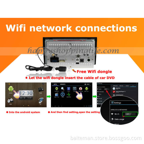 Android Car DVD Player GPS Navigation Wifi 3G for Audi A4 2003-2011 Bluetooth Touch Screen